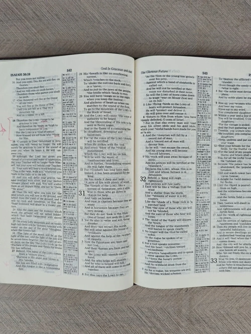 The Holy Bible NASB Updated Edition Slimline Red Letter Genuine Leather Burgundy